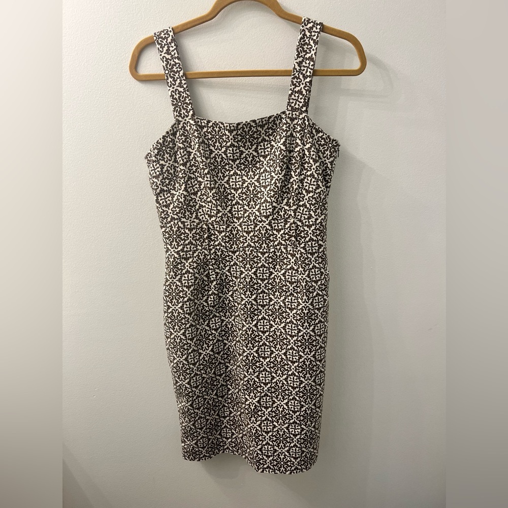 Rafaela Brown &’ White Fitted Dress
